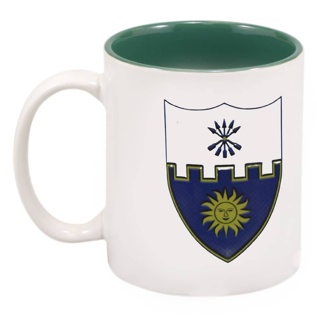 2-22nd Infantry Coffee Cup With Green Inside