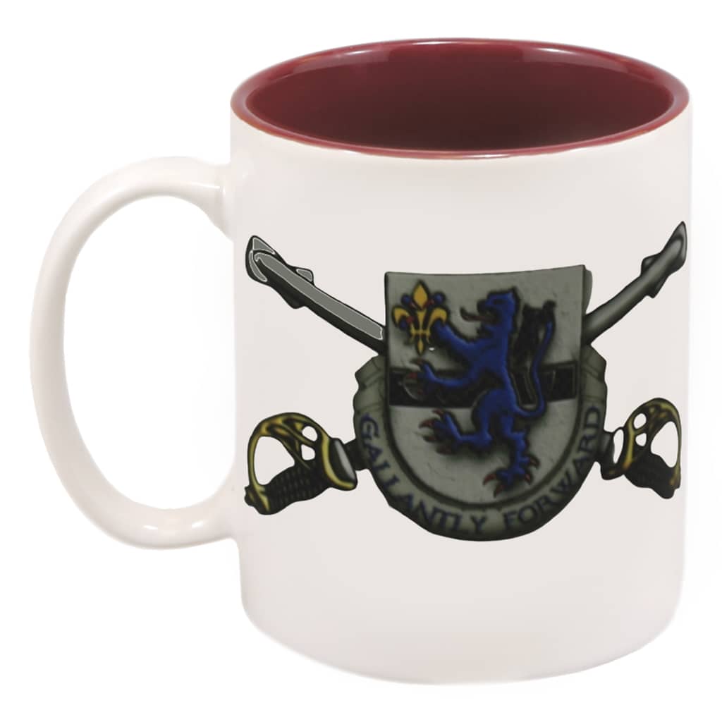 3-71st Cavalry Coffee Cup With Red Inside