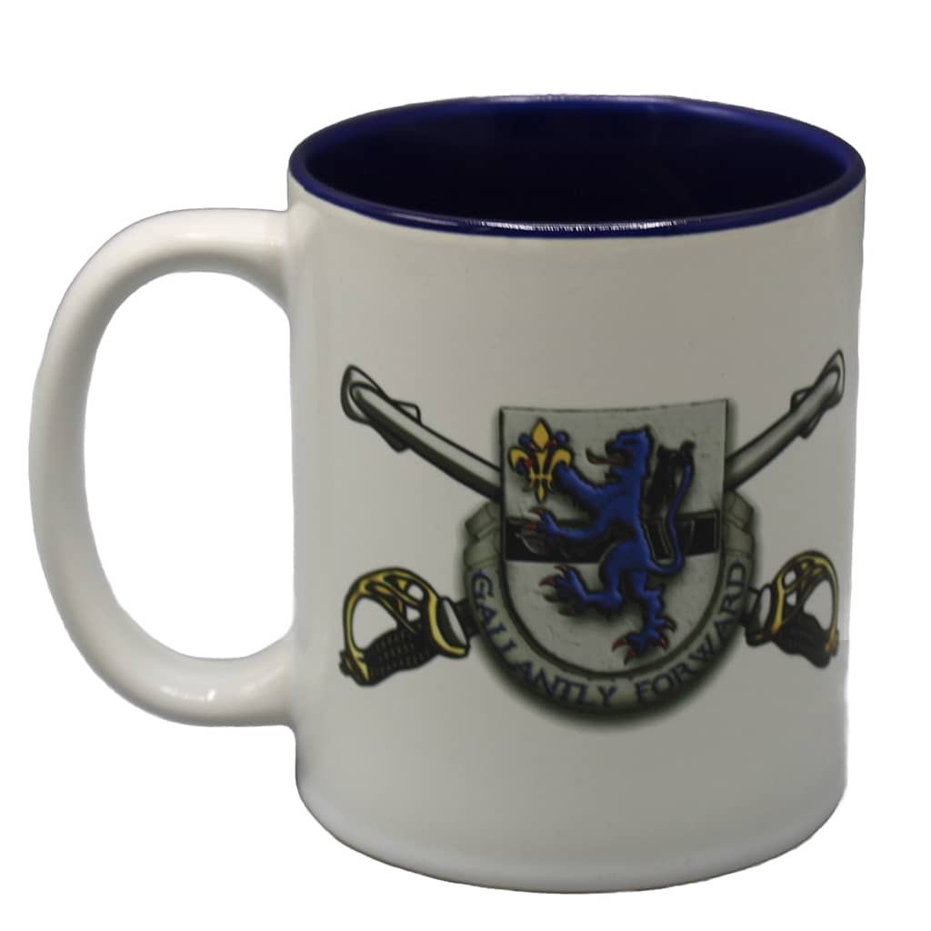 3-71st Cavalry Coffee Cup With Blue inside