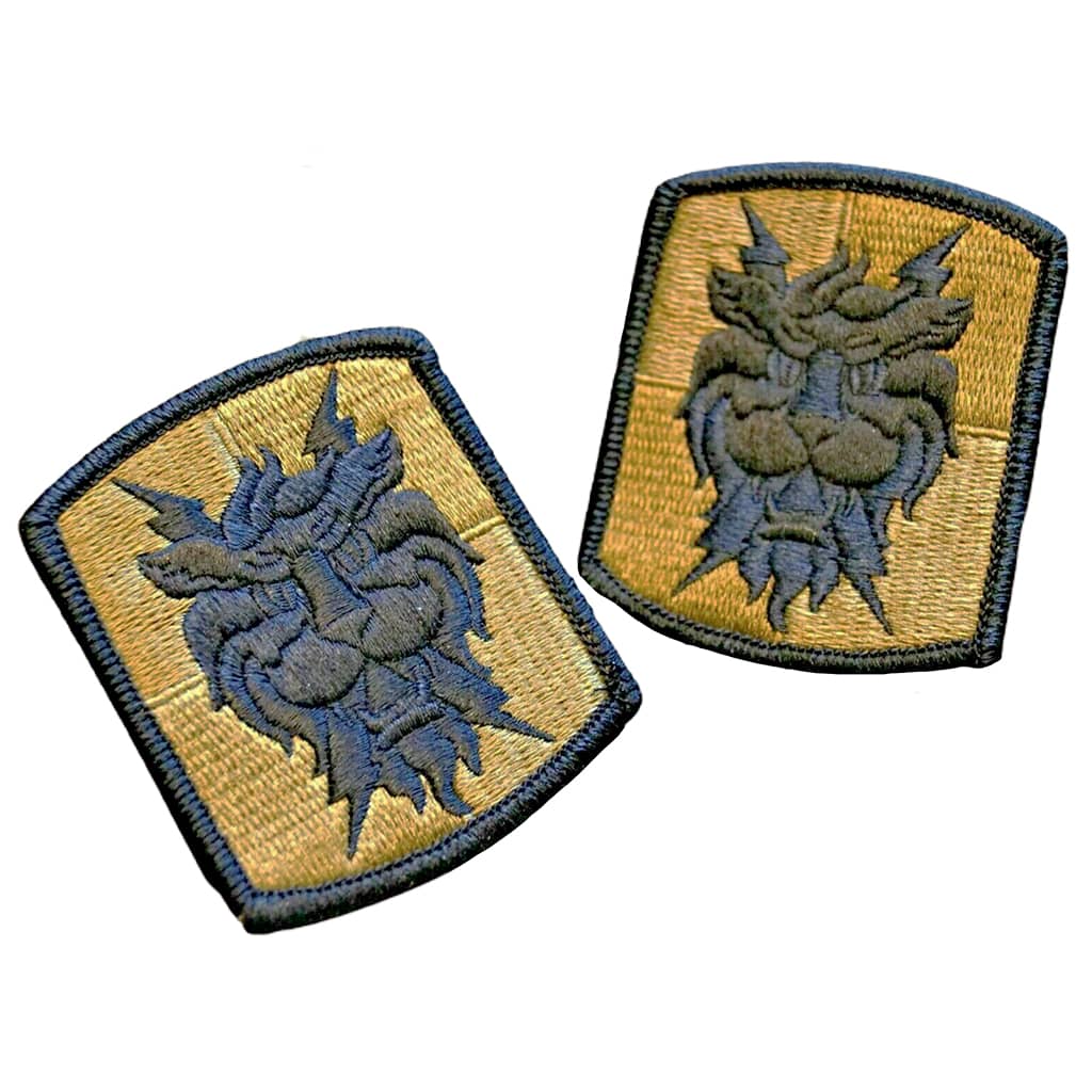 35th Signal Brigade OCP Patch With Hook Fastener - Pair