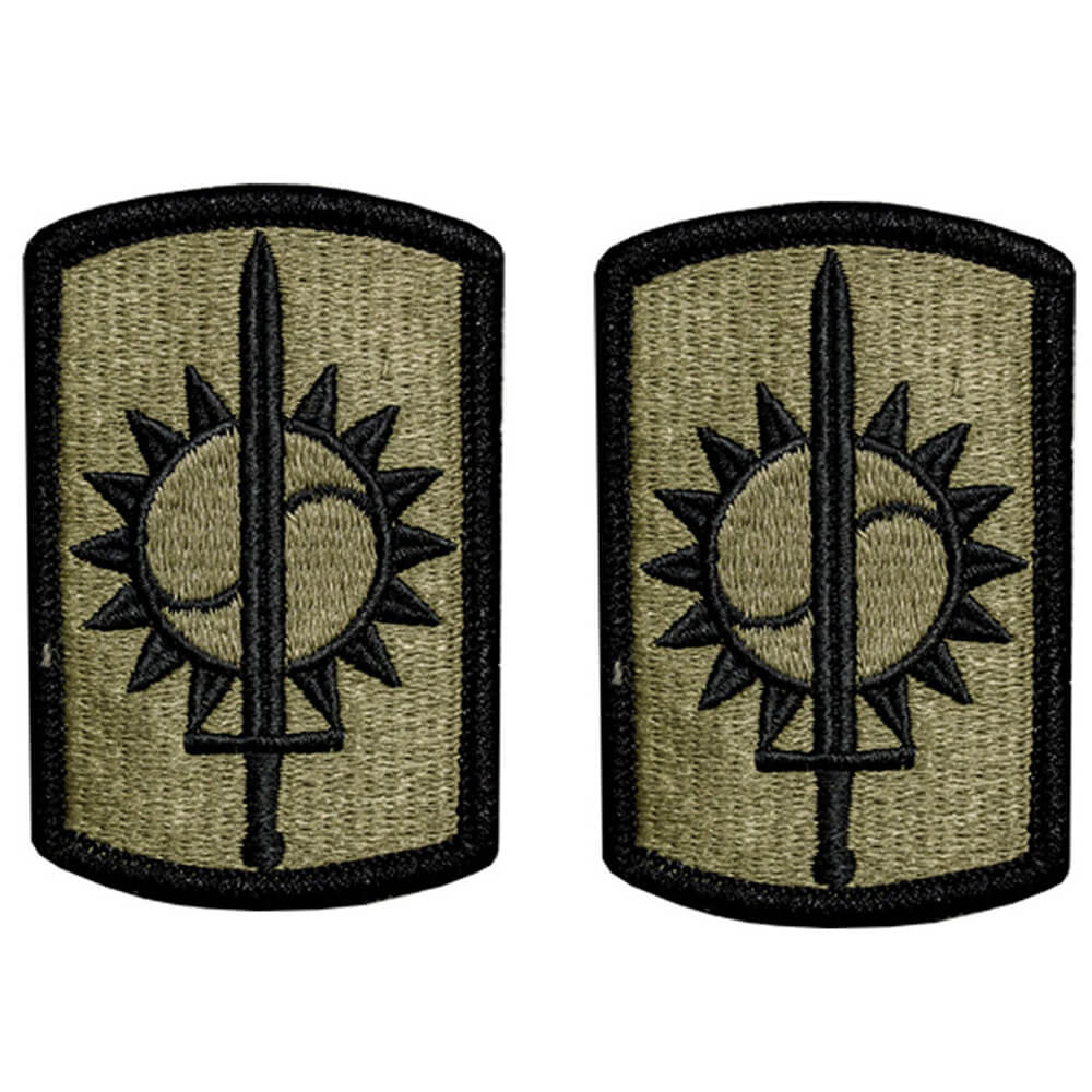 8th Military Police Brigade OCP Patch With Hook Fastener - Pair