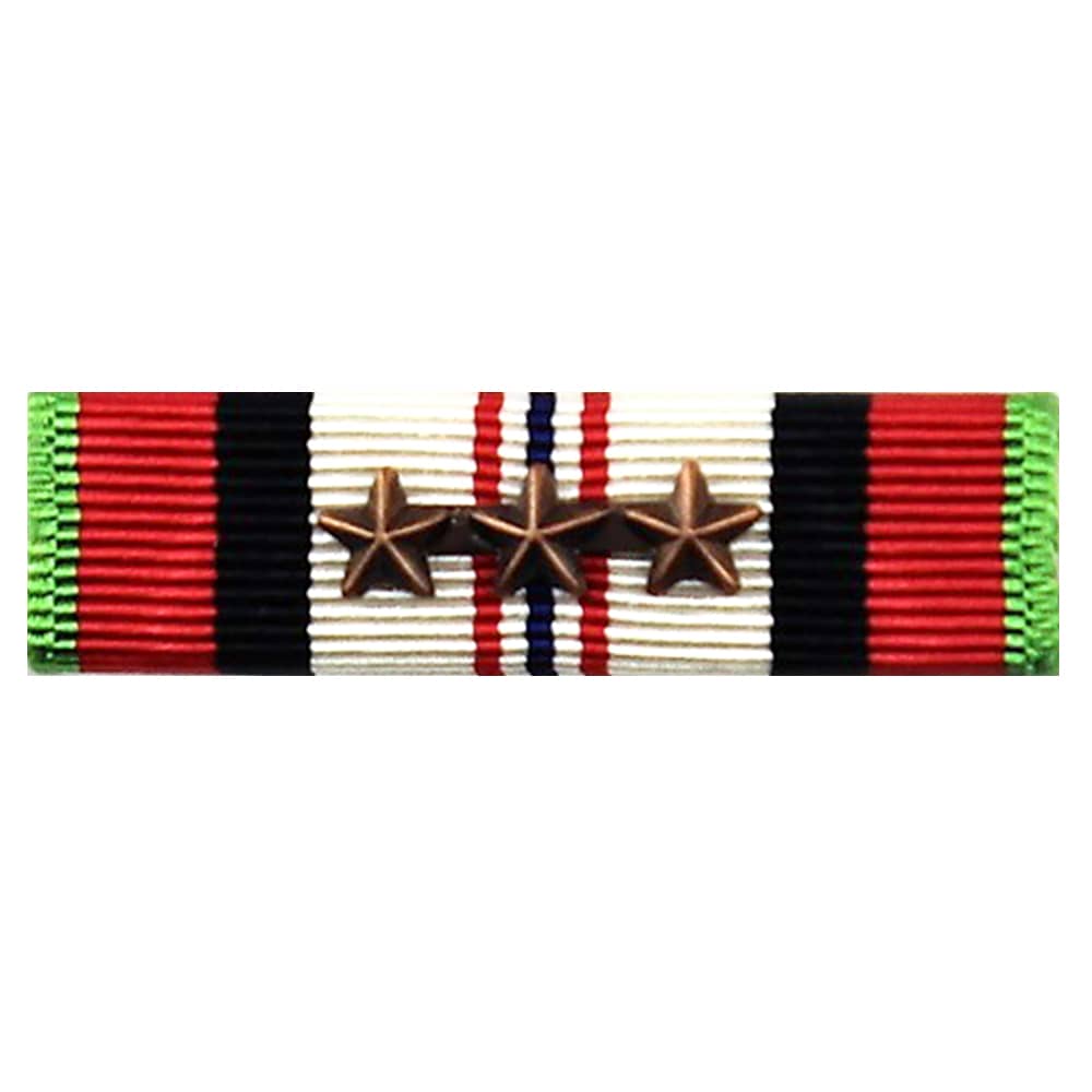 Afghanistan Campaign Medal Ribbon with 3 Awards