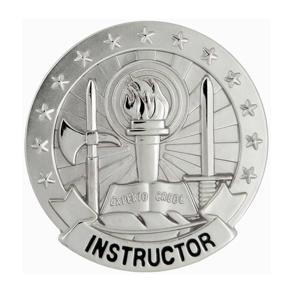 Army Basic Instructor Silver Badge