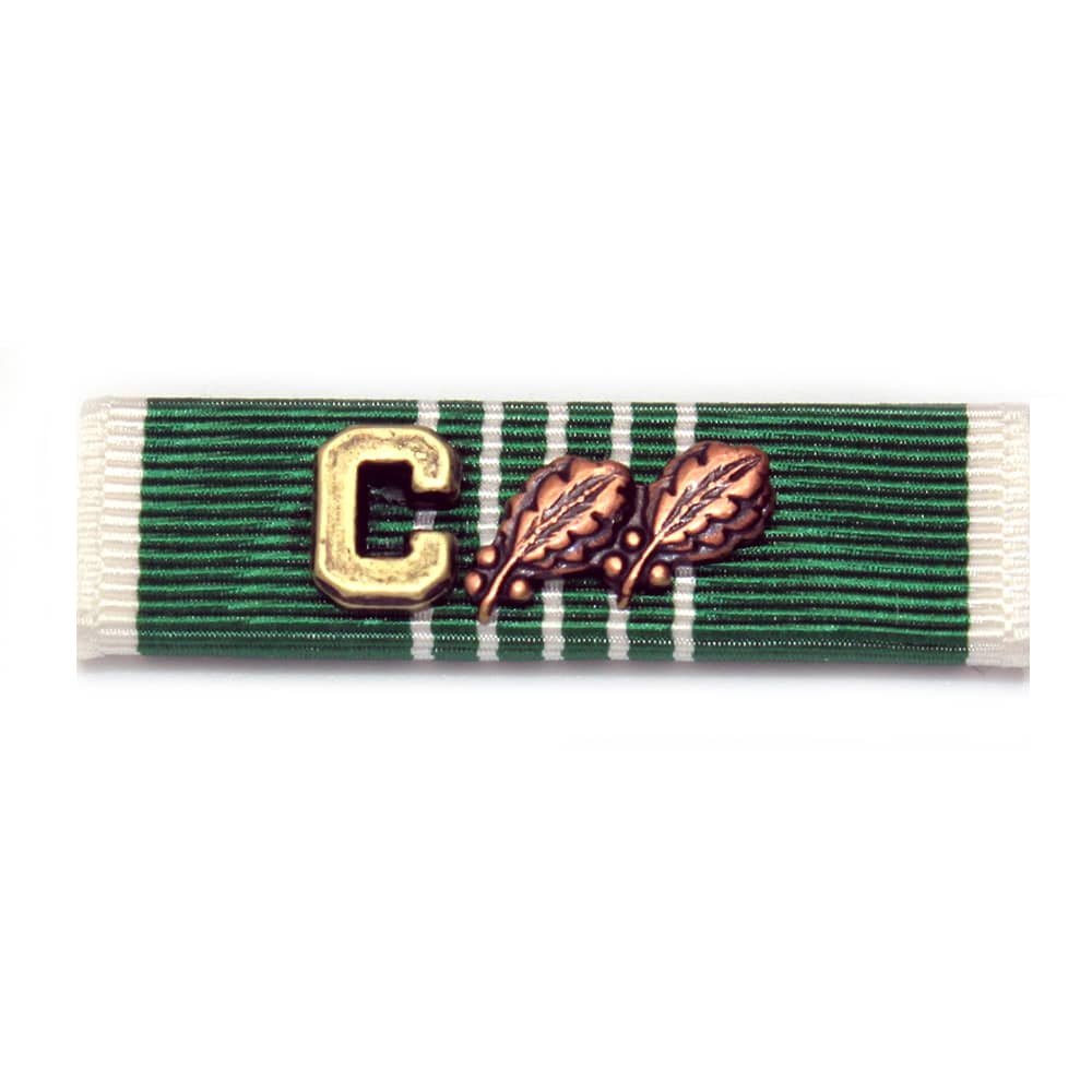 Army Commendation Medal Ribbon with 2 Awards and C device