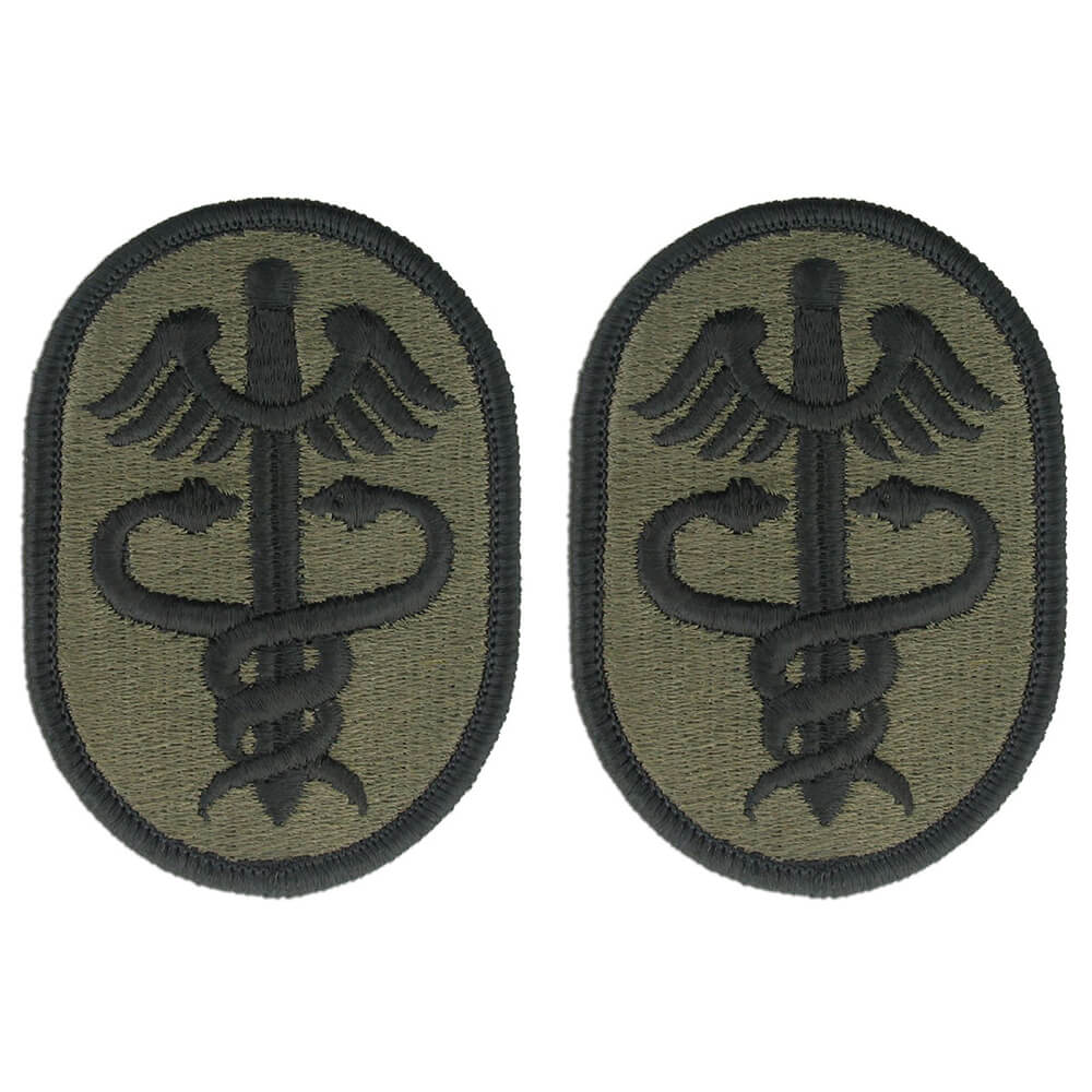 Army Health Services Command Meddac OCP Patch With Hook Fastener - Pair
