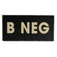 B Negative Army Infrared Blood Type Patch