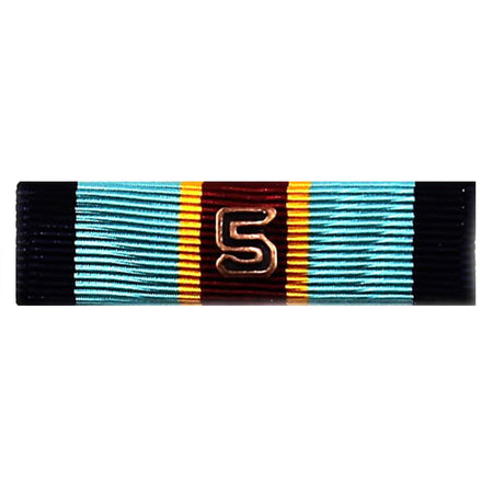 Army Overseas Service Ribbon with 5th Award