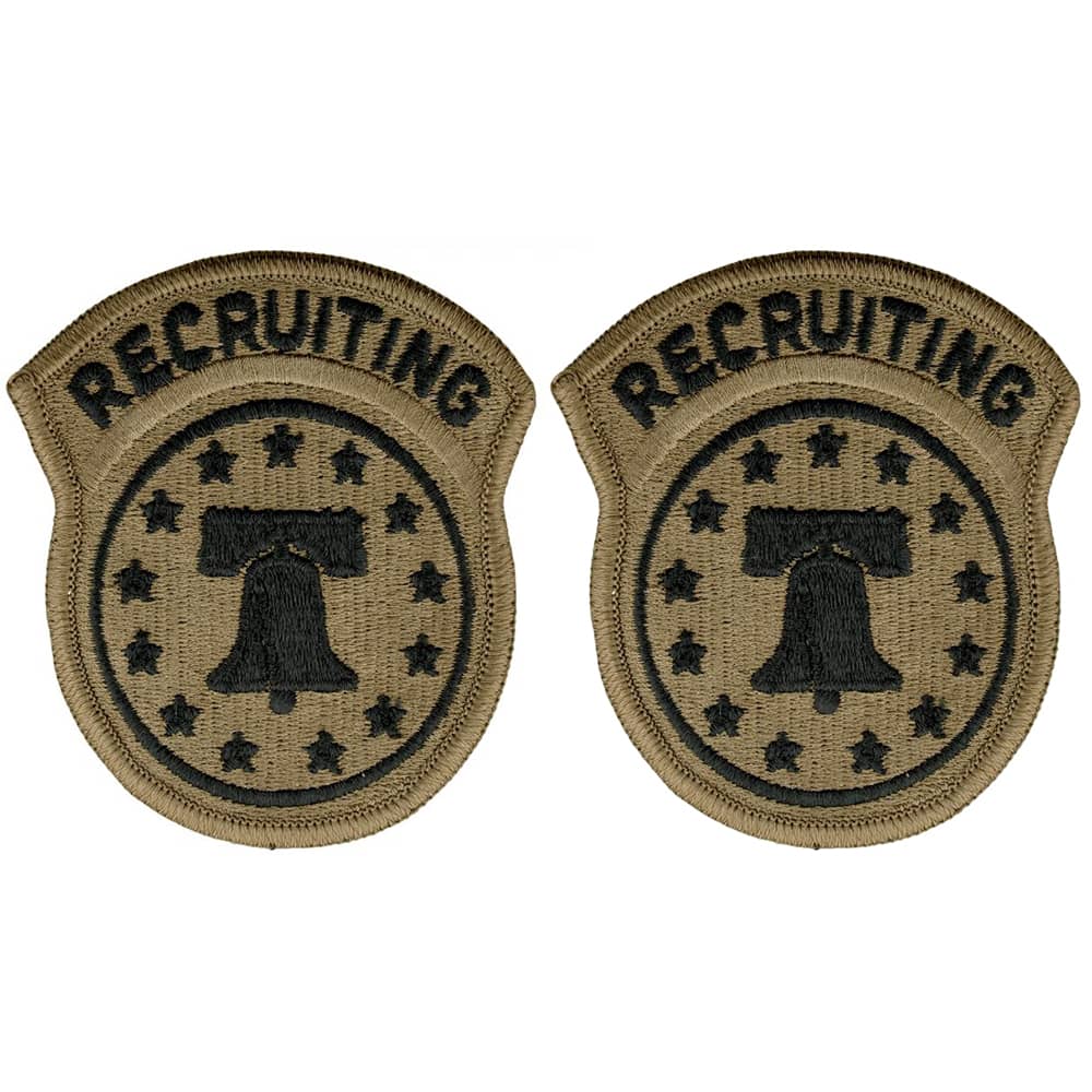 Army Recruiting Command OCP Patch With Hook Fastener