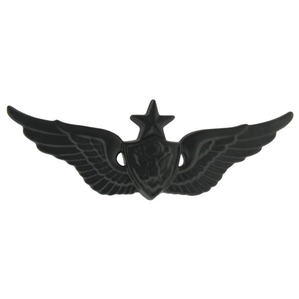 Army Senior Aircrew Badge Black Metal Pin-On