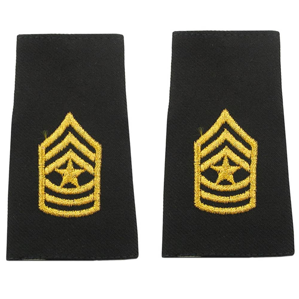 Army Sergeant Major Uniform Epaulets Shoulder Marks - Short