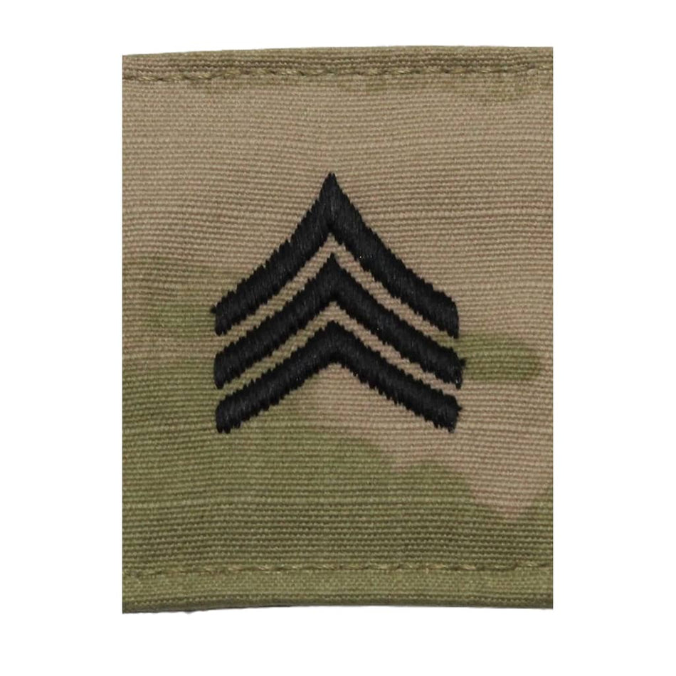 Sergeant SGT Army Rank Insignia Gore-Tex Slide On OCP Patch