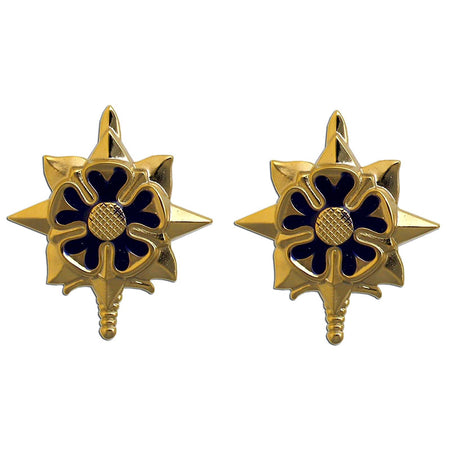 Military Intelligence Branch Insignia Army Officer Pins Set of 2