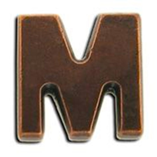 Bronze Letter 'M' Miniature Medal Device 1/8"