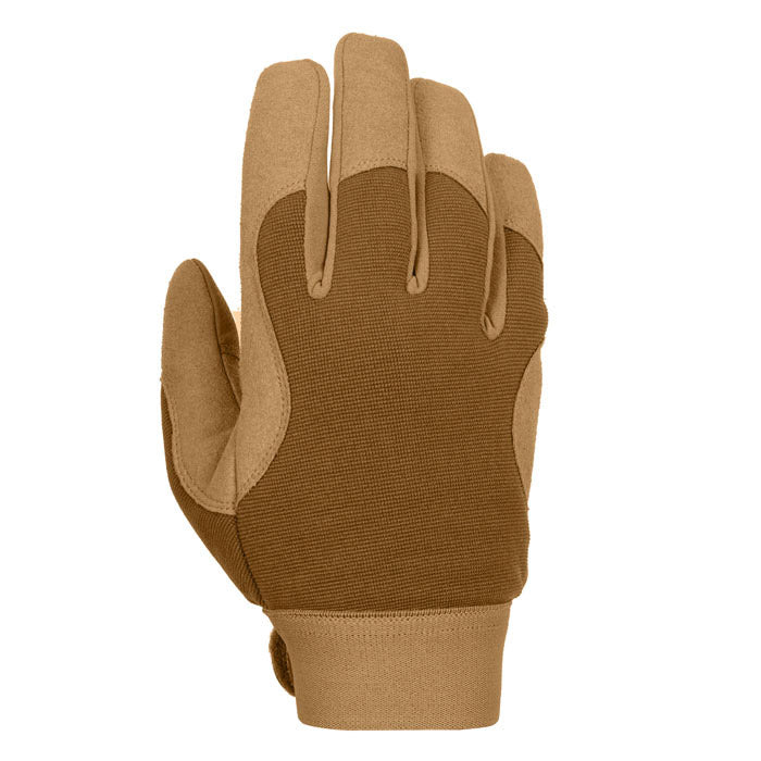 Rothco Military Mechanic's Gloves in Coyote Brown