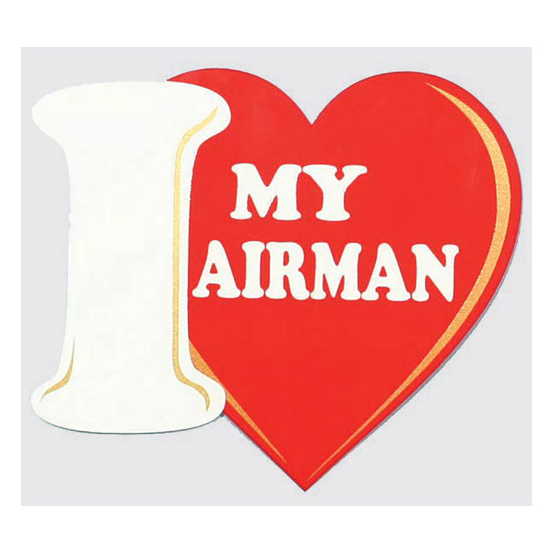 I Love My Airman Decal 4.75"x4.25"