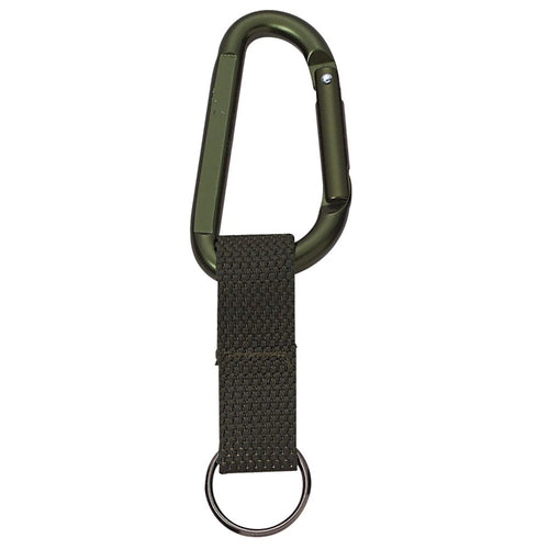 Rothco Jumbo 80MM Carabiner OD With Web Strap Key Ring