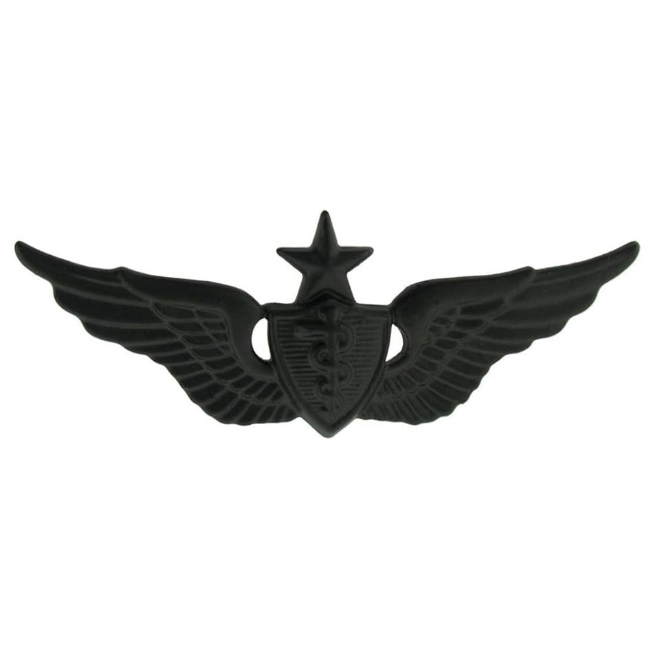 Flight Surgeon Senior Army Badge Black Metal Pin