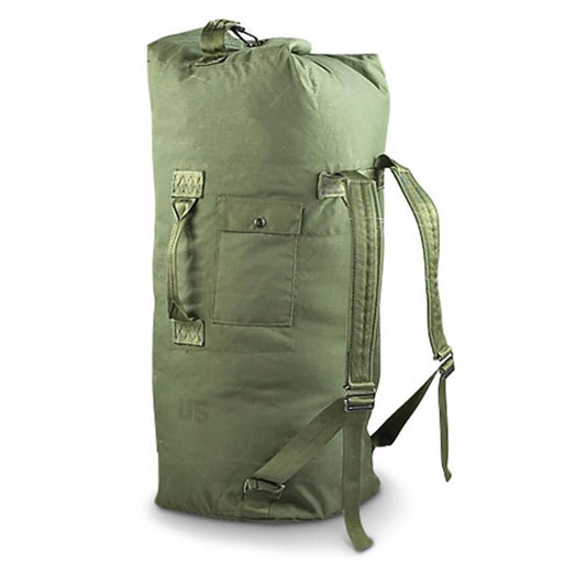 USGI 2 Strap Olive Drab Cordura Nylon Top Loading Duffle Bag