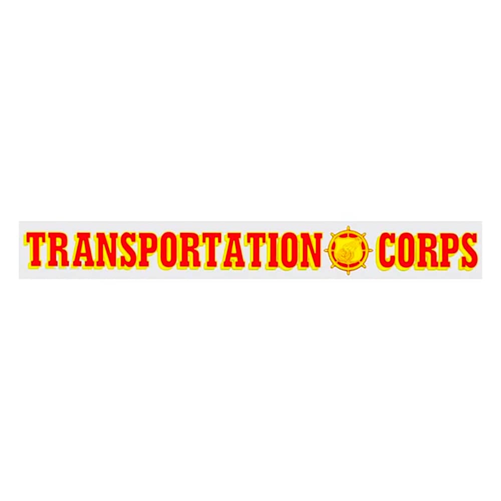 Transportation Corps Window Strip Decal 15.5"x2"