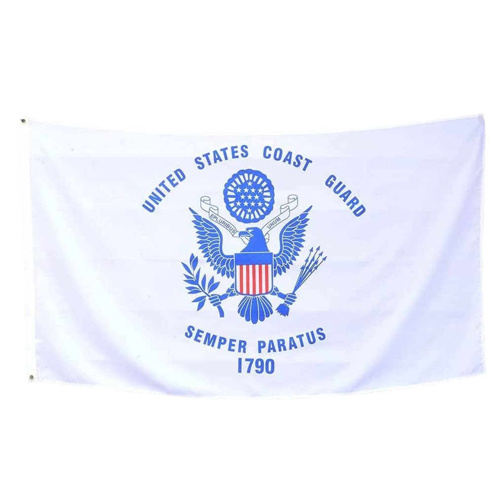 US Coast Guard Flag Printed Polyester 3' X 5'