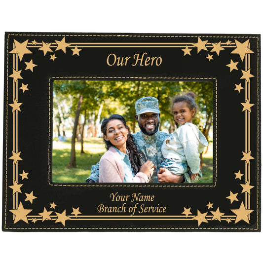 Personalized Our Hero Picture Frame 5"X7" Available in 2 Colors