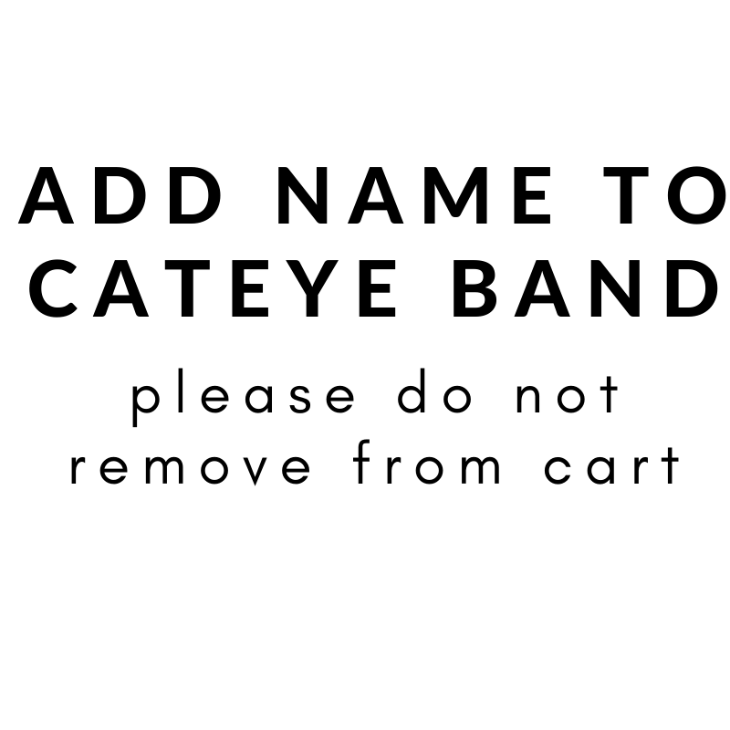 Add Name To Cateye Band