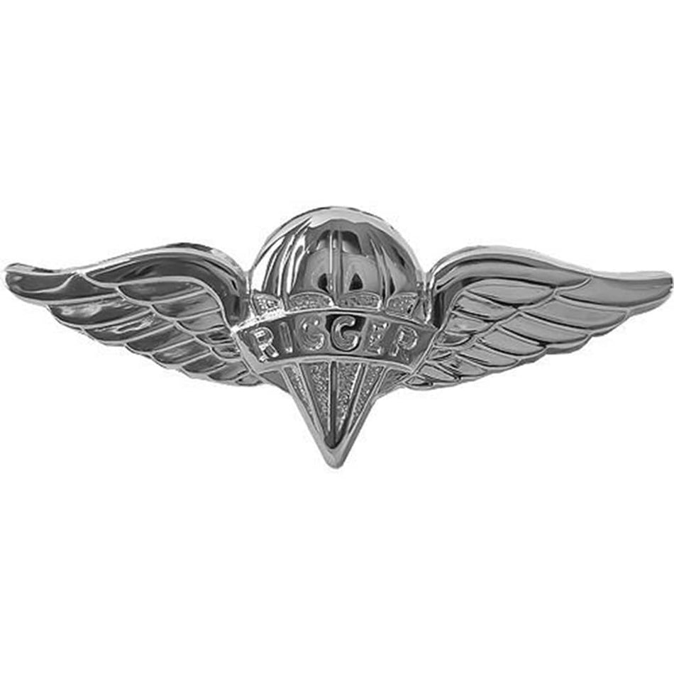 Parachute Rigger Army Badge Full Size With Mirror Finish