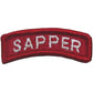 Army Red Sapper Unit Tab Full Color for AGSU