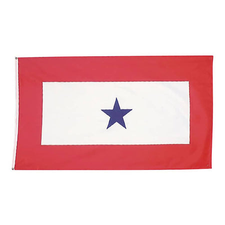 Single Blue Service Flag 3x5