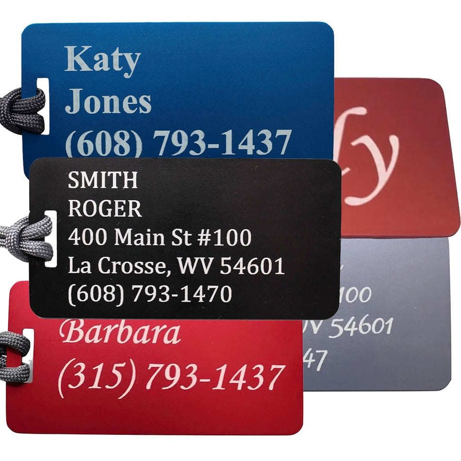 Personalized Aluminum Luggage Tag