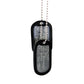 Dog Tag Set with Ball Chains with Black Silencer