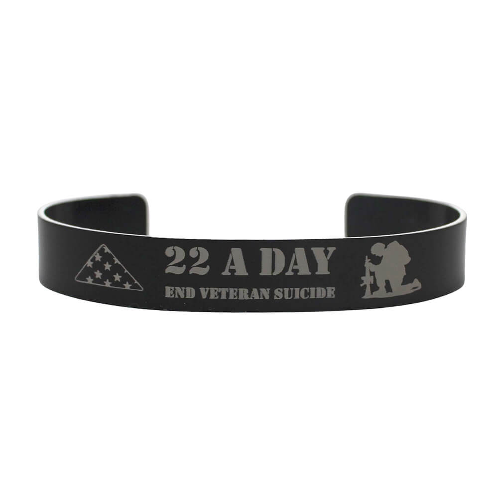 Memorial Bracelet End Veteran Suicide 22 A DAY