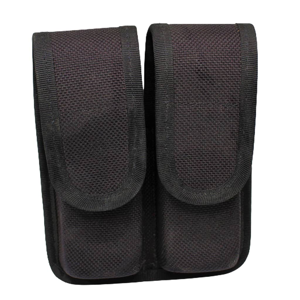 Military Issue Black Double Pistol Magazine Pouch