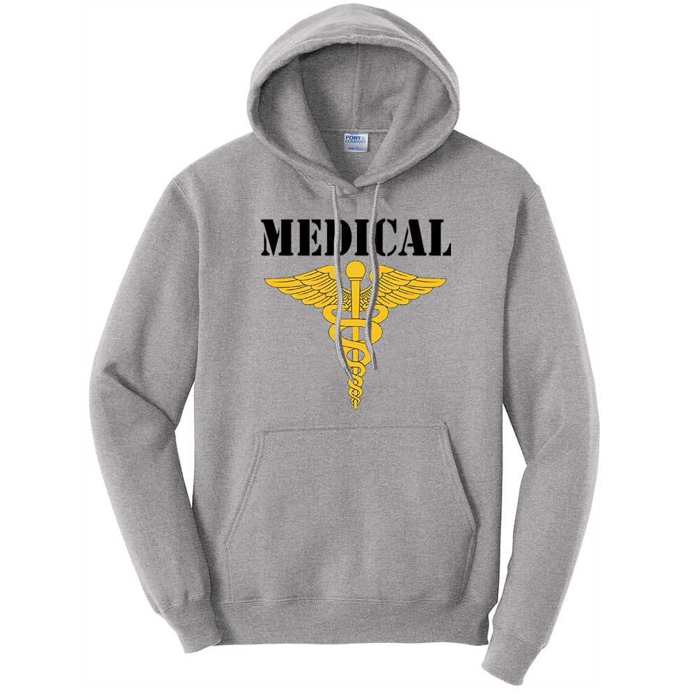 Medical Branch Fleece Pullover Hooded Sweatshirt