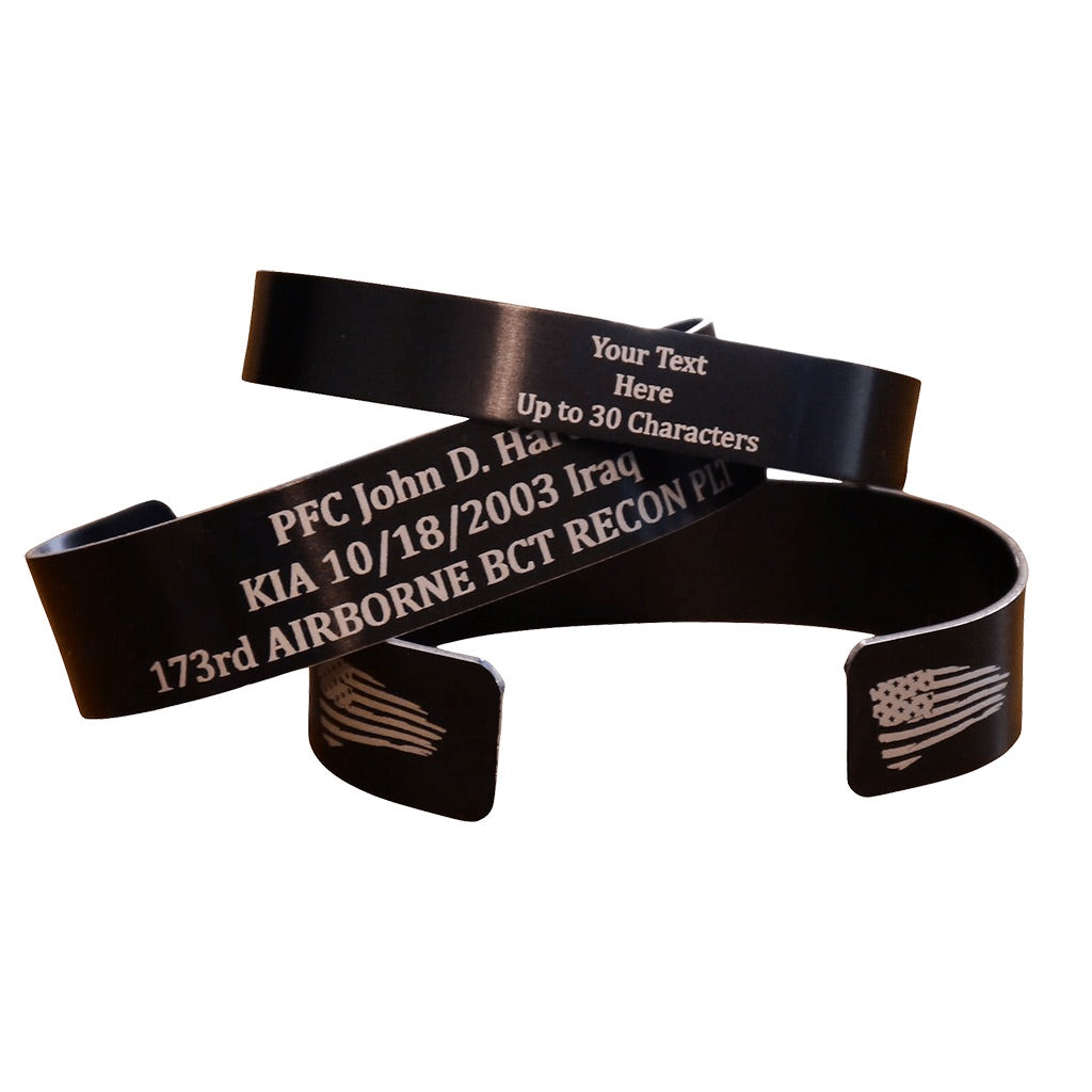 Memorial Bracelet In Memory Personalized Tribute Leather Bracelet Custom  Remembrance Gift Until We Meet Again Pops