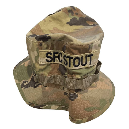 PC Shaper Army Patrol Cap OCP With Sew On Rank And Name Tape USGI