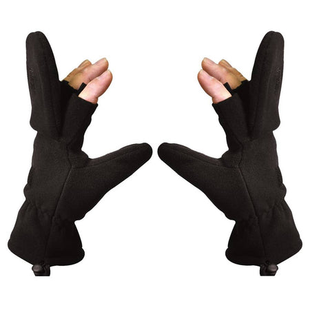 Black Rothco Fingerless Sniper Glove - Mittens