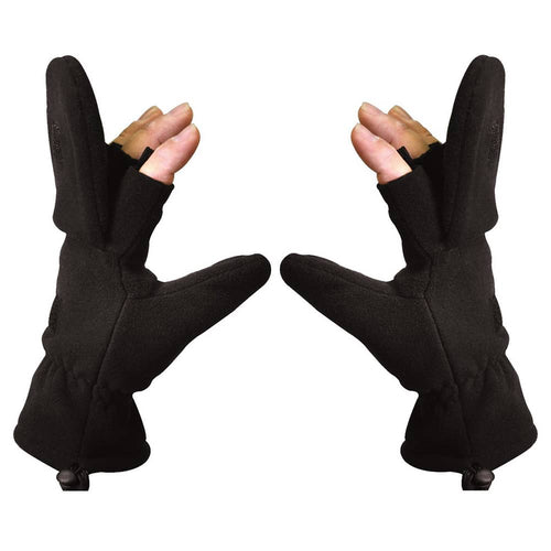 Black Rothco Fingerless Sniper Glove - Mittens